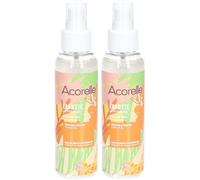 Acorelle Spray été corporelle 'La Vitaminée' BIO Eau Pour Le Visage 2x100 ml