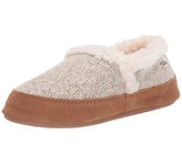 Acorn Chaussons MOC pour Femme avec Mousse à mémoire de Forme de qualité supérieure, Avoine chinée, 37/38.5 EU