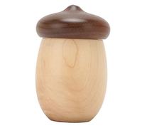 Acorn En Forme De Cure-Dent Conteneur Mignon Petit Porte-Cure-Dents En Bois Distributeur pour Bureau À Domicile Restaurant Noir Noyer Érable 8cm Hauteur