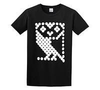 Acorn Micro Model B Inspired Owl Cotton Microcomputer Graphic Tee Unisex 100% Cotton Short-Sleeve T-Shirts Black L