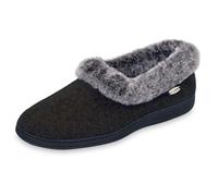 Acorn Women's Dara Slipper, Charcoal Button, Large/8-9 M US