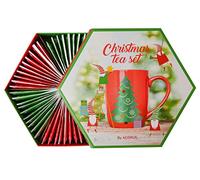 ACORUS Boite à Thé de Noel, Coffret The a Offrir 60 Sachet, Boite a The de Noel, Idee Cadeau Femme, Homme, Assortiment Thé Noel 6 saveurs, Cadeaux Thé
