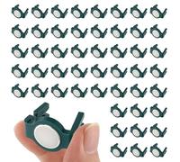 Acostop Lot de 50 clips magnétiques C9 extra puissants pour lumières de Noël - Clips magnétiques intégrés pour guirlandes lumineuses en plein air, crochets pour terrasse, toit en métal et gouttière