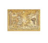 Acotar Map The Court of Thorns And Roses Poster sur toile pour décoration murale salon 40 x 60 cm