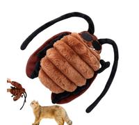Acotcomik à l'aux Chats Peluche cafard avec à Chat, Animal Doux Rigolo | Jeux Intérieur Dentition Coup De Patte Pour Petit Moyen Grand Animal Extérieur Maison Balcon