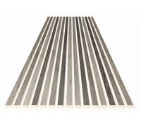 acous Panneau acoustique en chêne gris - Absorbeur acoustique et amélioration du son ambiant - 250 x 60 cm - Montage mural et au plafond