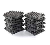 ACOUSPANEL Mousse Acoustique Pyramidale Non Compressé 245x245x40mm Gris Anthracite (16 Unités)