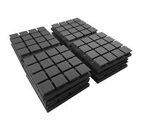 ACOUSPANEL Pro Mousse Acoustique, 30x30x5 cm, Pack de 12 Pièces avec des Caisses de Résonance Panneau Absorbant Acoustique, Couleur Anthracite, Non Compressé