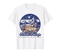Acoustic Feelings Summer Camping Vacation Folk Music T-Shirt