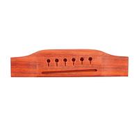 Acoustic Guitar Bridge Saddle | Rosewood Replacement for 6 - String Guitars | Unfinished Holes for Custom String Spacing | 54mm String Spacing, 153mm Length