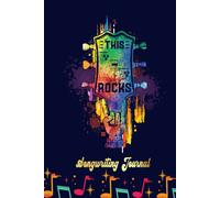 Acoustic Guitar Chord Rocks Music Fathers Day Songwriting Journal: Songwriter's Journal Blank Sheet Music (Diary, Notebook), Book Music Gifts For Women Men Kid Teen - 100 Pages 6x9 In
