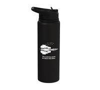 Acoustic Guitar Earth Has Music For Those Who Listen Stainless Steel Insulated Water Bottle