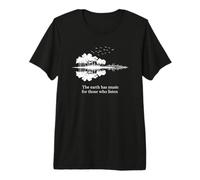 Acoustic Guitar Earth Has Music for Those Who Listen T-Shirt Haut de Gamme