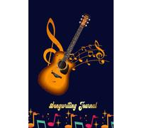 Acoustic Guitar Music Player, Guitarist Rock Music Songwriting Journal: Songwriter's Journal Blank Sheet Music (Diary, Notebook), Book Music Gifts For Women Men Kid Teen - 100 Pages 6x9 In