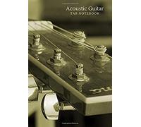 Acoustic Guitar Notebook: Blank 6 Line Stave Tab And Chord Chart Journal With Beginners Reference Chord Chart