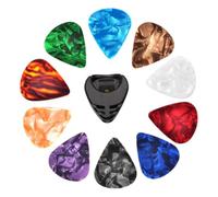 Acoustic Guitar Picks - 10pcs Colorful Assorted 0.46mm Thick Plectrums