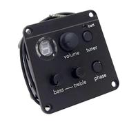 Acoustic Guitar Pickup and Preamp System with Piezo Under Saddle Pickup for Live Performance, Built-in Chromatic Tuner and Onboard Amplifier for Electric and Acoustic Guitar