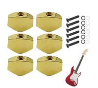 Acoustic Guitar Tuning Pegs - 6-Piece Guitar Tuning Pegs | Acoustic Guitars Tunings Machines Heads | Metal Square Knob For Maintenance Upgrade Repair Musician Music Lovers Home Studio