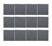 Acoustic Panels 12 Pack | Sound Absorption Panels for Walls/Ceilings | Polyester Fiber Soundproof Panels for Home Studios/Offices | 12x12 Inch, Cutable, Built - in Adhesive (Dark