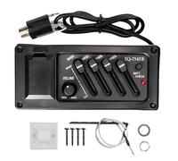 Acoustic Preamp - Professional Amplifier, Four-Band EQ Equalizer Kit Acoustic Guitar Pickups with Volume Knob for Adults Music Creators Band Show Performance Holidays Birthday