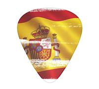 Acoustic Variety Pack Pack de 12 médiators comprenant un médiator fin, moyen et lourd drapeau espagnol
