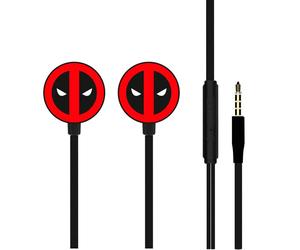 Ãcouteurs filaire Ert Group Marvel Deadpool Noir 120 cm