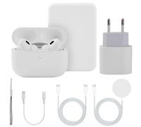 Ãcouteurs sans fil avec boÃ®tier de charge et cÃ¢ble usb-c Platyne Blanc TU