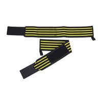 Acouto 1 Paire/Ensemble de Bandes de Poignet d'haltérophilie de Fitness, Support de Poignet de Compression d'entraînement, Orthèse Noire avec Support pour Soulever ou et avec Quand la Longueur des