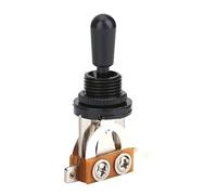 Acouto 1 Pièce à Bascule à 3 Voies avec Pointe de Rechange pour Guitare électrique Pratique pour Utiliser un Interrupteur à 3 Voies. (BLACK)