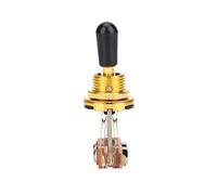 Acouto 1 Pièce à Bascule à 3 Voies avec Pointe de Rechange pour Guitare électrique Pratique pour Utiliser un Interrupteur à 3 Voies. (GOLD)