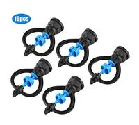 Acouto 10 Pièces Filetage Femelle G1/2 G3/4 Arroseur Rotatif en Plastique Buse de Pulvérisation d'Irrigation de Pelouse Plante Cette Eau Filetage Universel Irrigation Support Buse en Canette