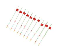 Acouto 10 Pièces Mini Canne à Pêche sur Glace Pointe Supérieure Pôle extrémité Avant pour Accessoires de Pêche sur Glace en Hiver Haute ABS fabriqué Est Un Poids de Haute Quelle Tige Légère Est la