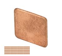 Acouto 100 Pièces Cale de Cuivre conductivité Thermique Dissipateur Thermique de Cale de Cuivre Bavure pour Ordinateur Portable de Bureau CPU 15x15x0.1mm pour équipement Puissant Petit 401w/mk