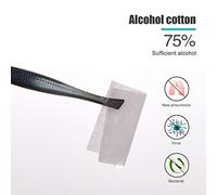 Acouto 100 Pièces de Tranches de Coton Désinfectantes à 75% d'alcool, Lingettes Humides pour le Nettoyage de la Peau en Extérieur, Soins pour une Utilisation sur la Peau, Tampon de Maintien Doux