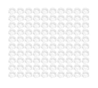 Acouto 100 PièCes d'identification de Pigeons de 8mm, Anneaux de Jambe de Volaille, sans Mots, Fournitures de Pigeons, Rose pour Faciliter Le Pied de Ces, Vos démonter. C'est Toi Aussi (White)