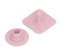 Acouto 100 Pièces étiquettes d'oreille Vierges Carrées Identification des Animaux de Bétail Marqueur de Boucle d'oreille de Bétail pour Porcs Rouge une étiquette 'article dans l'oreille (PINK)