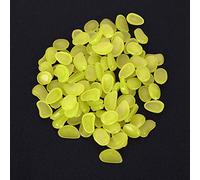 Acouto 100 Pièces Pierre Lumineuse Fluorescente Décor Jardin Cour Intérieur Aquarium Paysage Décoration Clair bonsaï Jardin Aquarium à l'extérieur Tel Vase d'étang Intérieur Lumineux et Facile à