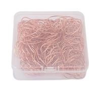 Acouto 100 Pièces Trombones en Forme de Coeur Fer Trombones Décoratifs Ensemble avec Boîte Transparente pour Bureau école Ménage or Rose avec un Coeur Clips Votre Organiser 100 Formes Organisées (Or