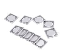 Acouto 10pcs Coin Holder High Transparency Using Acrylique Quadrate Coin Case for Collection Bonnes Performances Not Holdercoin Collection Casecoin BoxCoin Protectorcoin BoxCoin