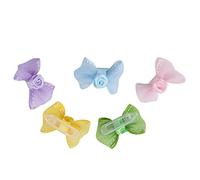 Acouto 10pcs / Ensemble Beaux Animaux De Compagnie Clips Clips Bowknot Clipins Hairpins Chats Chiens Hair Accessoires De qualité High are Hair to De Animaux Clippets Hairppets Hairpinspet Bowpet