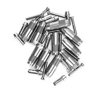 Acouto 10pcs Tableau de Tétine de Mamelon de Poulet en Acier Inoxydable Télandage de Poulet Automatique Mamelon Fait Un Nipplechicken à Haute qualité en Acier