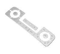 Acouto 14 Pièces Autocollant de Bouton de Climatisation Automatique Installation de Pâte en Alliage d'argent Empêche les Rayures du Bouton d'air de Celui-ci et il Reste Propre sur la Surface des