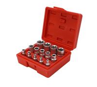 Acouto 14pcs E Type Star BIT SOCKET Ensemble E4 - E24 / 4 "" 3/8 "/ 2" TOOT DE RÉPARATION DU MOT TOLL BIG BIT SOCKET SOCKETTORX INDIQUE 1/2