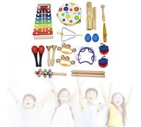 Acouto 19 Pièces Kit d'instruments de Musique éducatifs Précoces Le Son Est Votre Cœur Un Instrument de MusiqueKit d'instrumentsInstrument de Musique éducatifKit de 'Apprentissage pour EnfantsJouet