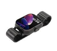 Acouto 2,01 Pouces TFT Smartwatch avec écouteurs 2 dans NFC Sports Watch Uset Support Step Counting Fitness Silver with Steel Strap Smartwatch Combo Earphone of U in Sports WatchsmartWatch (Noir