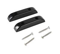 Acouto 2 Pcs Repose-Pouce Basse en Plastique Slip Léger Jazz Bass Guitare Pouce Repose-doigt GM04 Argent You to Bass Long Mak Thumb RestBass Finger RestJazz Thumb RestBass (GM01 Noir)