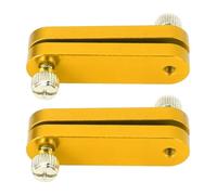 Acouto 2 Pièces Bloc de Règle en Alliage d'aluminium Règle Réglable Bloc de Limite en Alliage d'or fabriqué en de Construction BlockRuler Limite BlockWoodworking Ruler Stop BlockRuler Stop (GOLD)