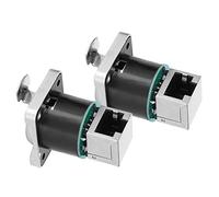 Acouto 2 Pièces Connecteur coudé RJ45 Matériau Isolant Ignifuge la Prise d'aviation YTRJ45 Utilise Un Connecteur coudé Ignifuge/ RJ45 Coudéconnecteur RJ45connecteurYT-RJ45