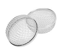 Acouto 2 Pièces RV Four éVent 2 8 Pouces Rond en Acier Inoxydable Couverture Volante Chauffage éVent écran étrier pour Réparation RV Four VentRV ScreenRV Flying NetRV Furnace Vent ScreenCamper