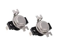 Acouto 2 Pièces Thermostat Sensible Automatique KSD302R Plaque Métallique Contrôle de la Température 25A Service à Action Fixe Thermostat Interrupteur de Contrôle de la Température Interrupteur de